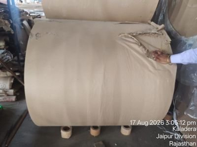 Water Affected Stock of Kraft Paper